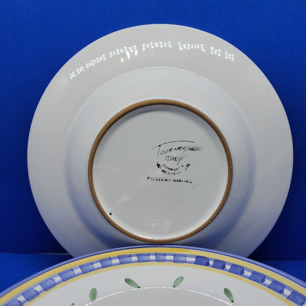 Williams Sonoma Tournesol Rimmed Soup Bowls Bundle Of 4 - Picture 6 of 8